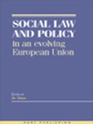 cover image of Social Law and Policy in an Evolving European Union